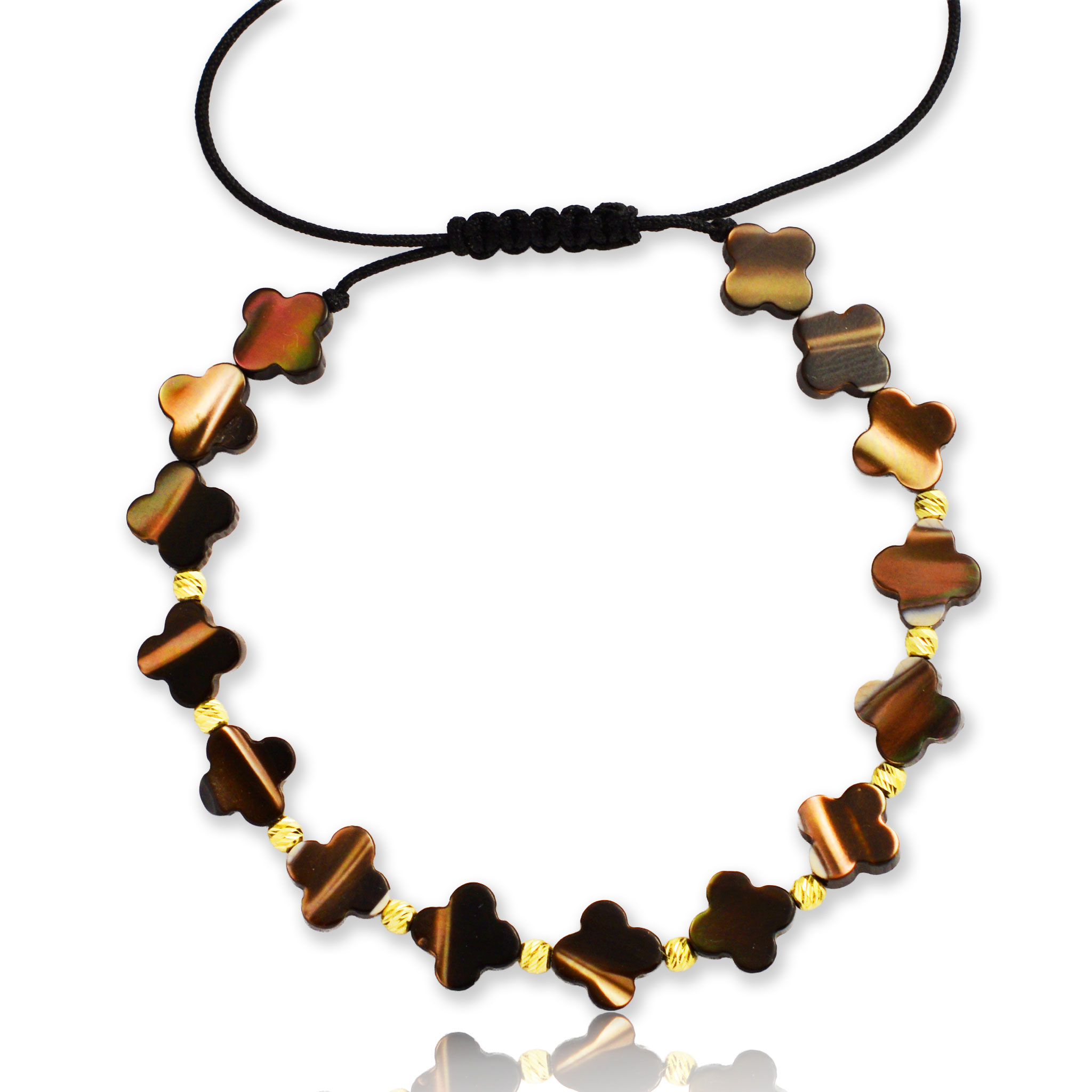 Злато на конец със седеф