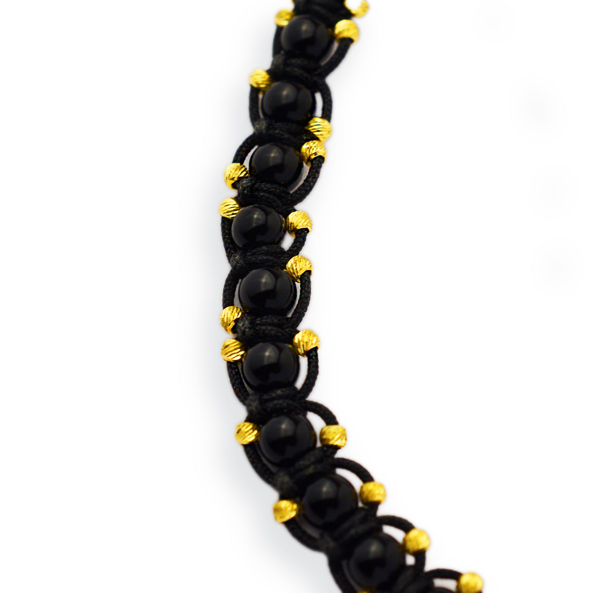 Злато на конец с оникс