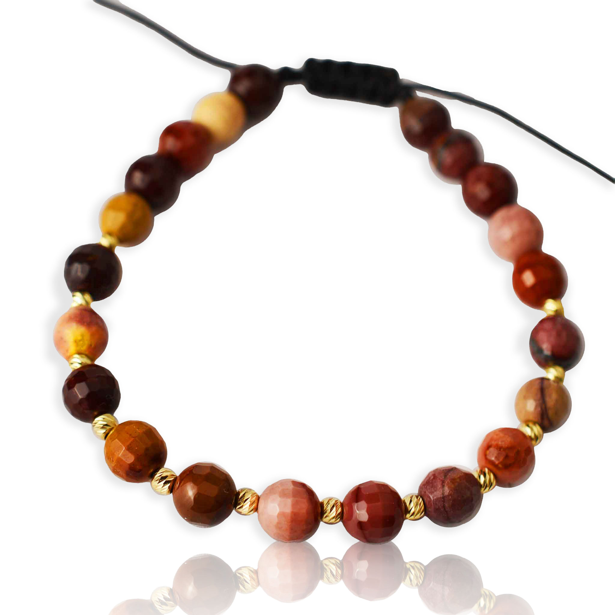 Злато на конец с яспис