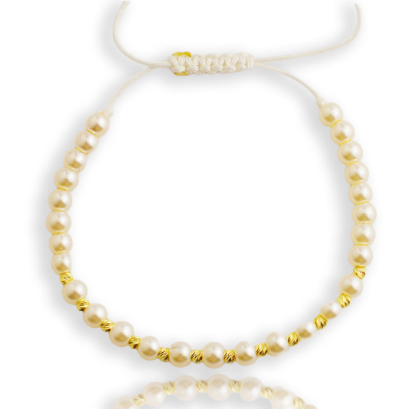 Злато на конец с перла (6mm)