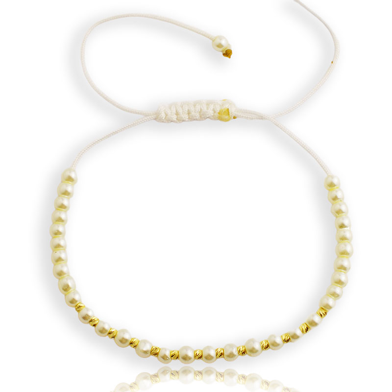 Злато на конец с перла (3mm)