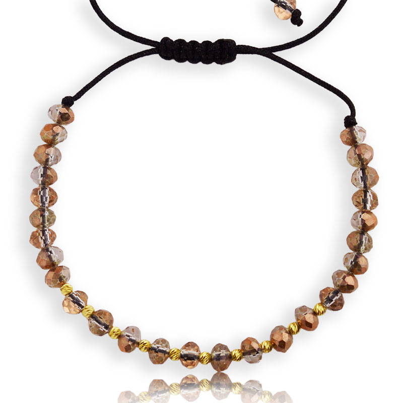 Злато на конец с кристал