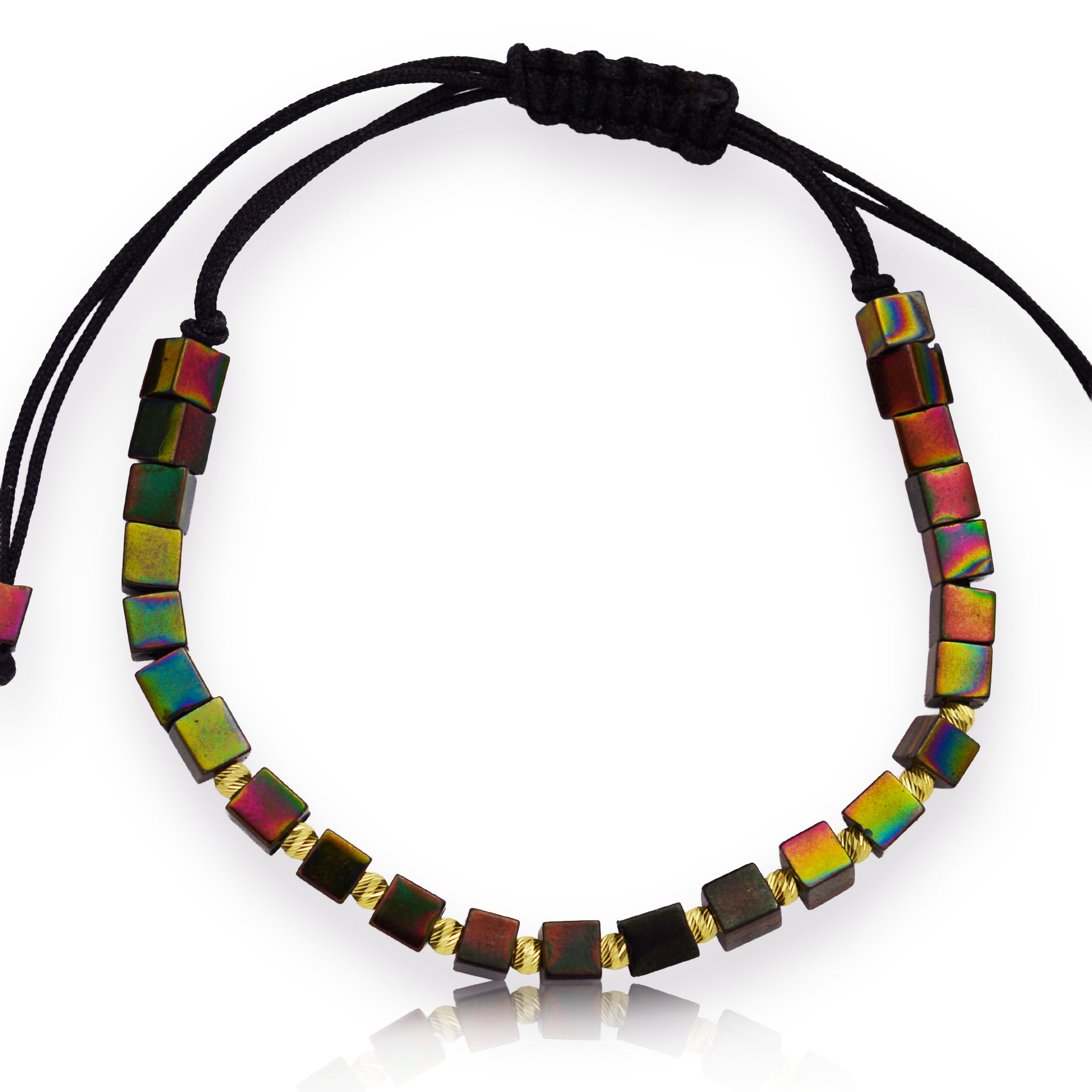 Злато на конец с хематит - Rainbow