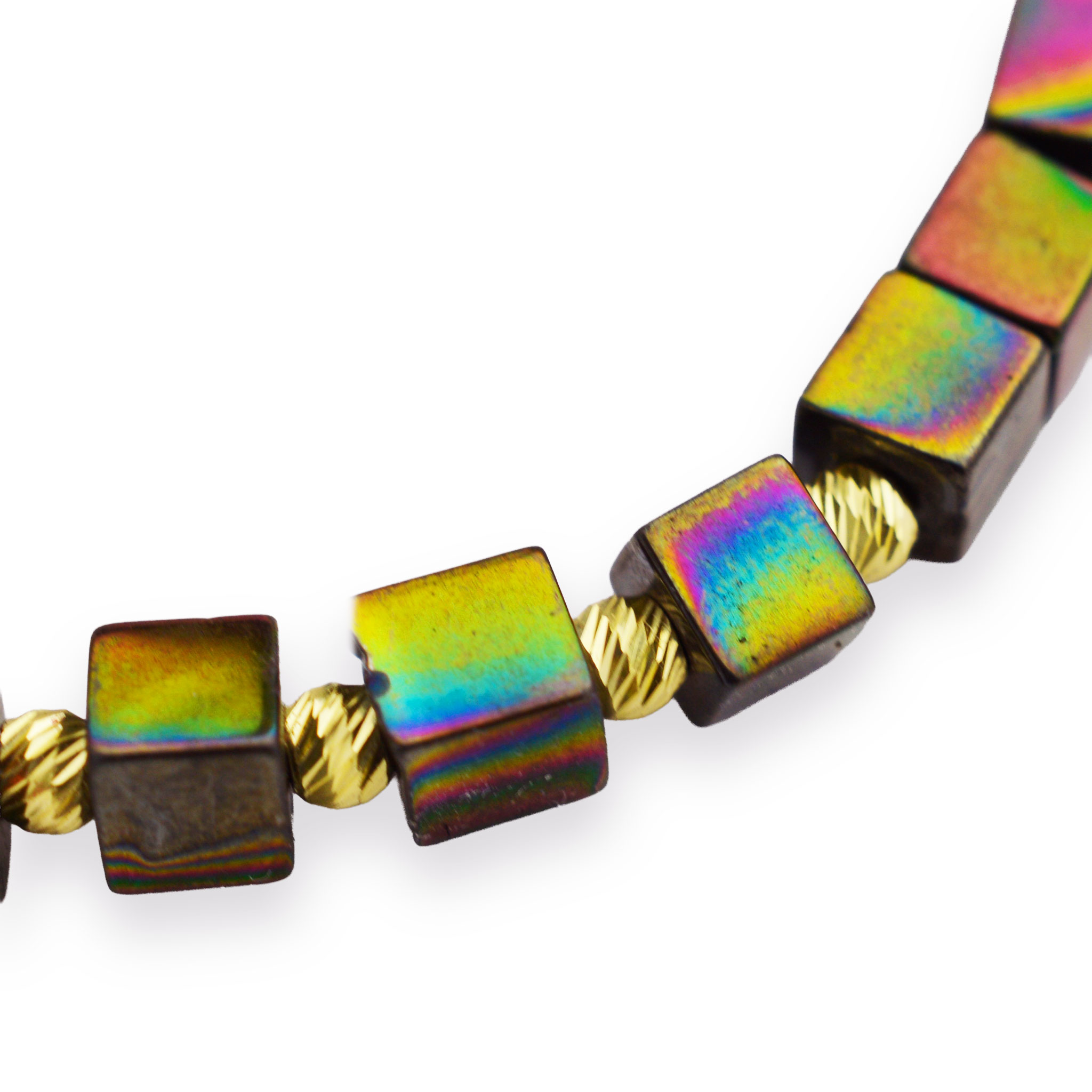 Злато на конец с хематит - Rainbow