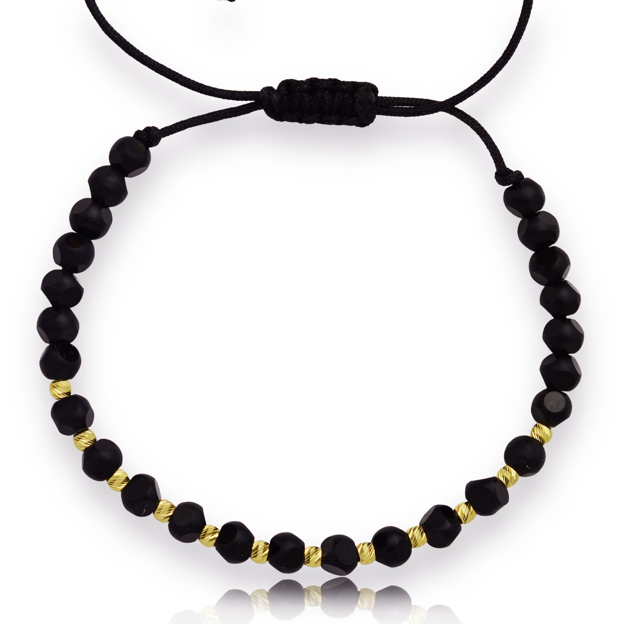 Злато на конец с оникс