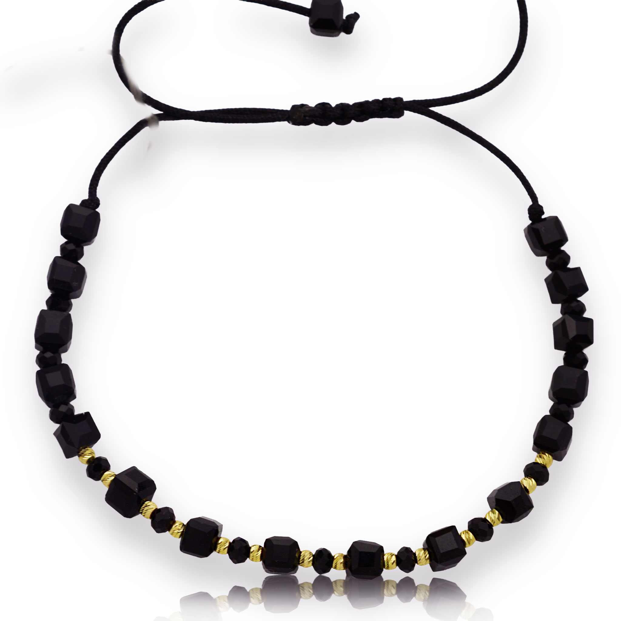 Злато на конец с оникс