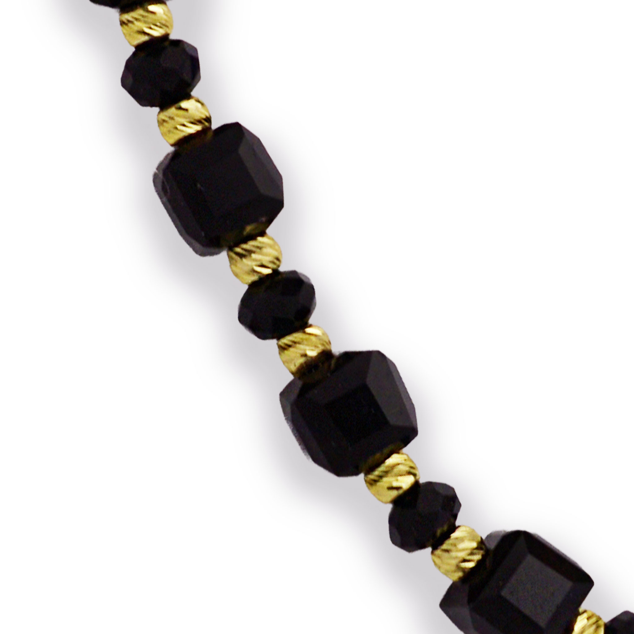 Злато на конец с оникс