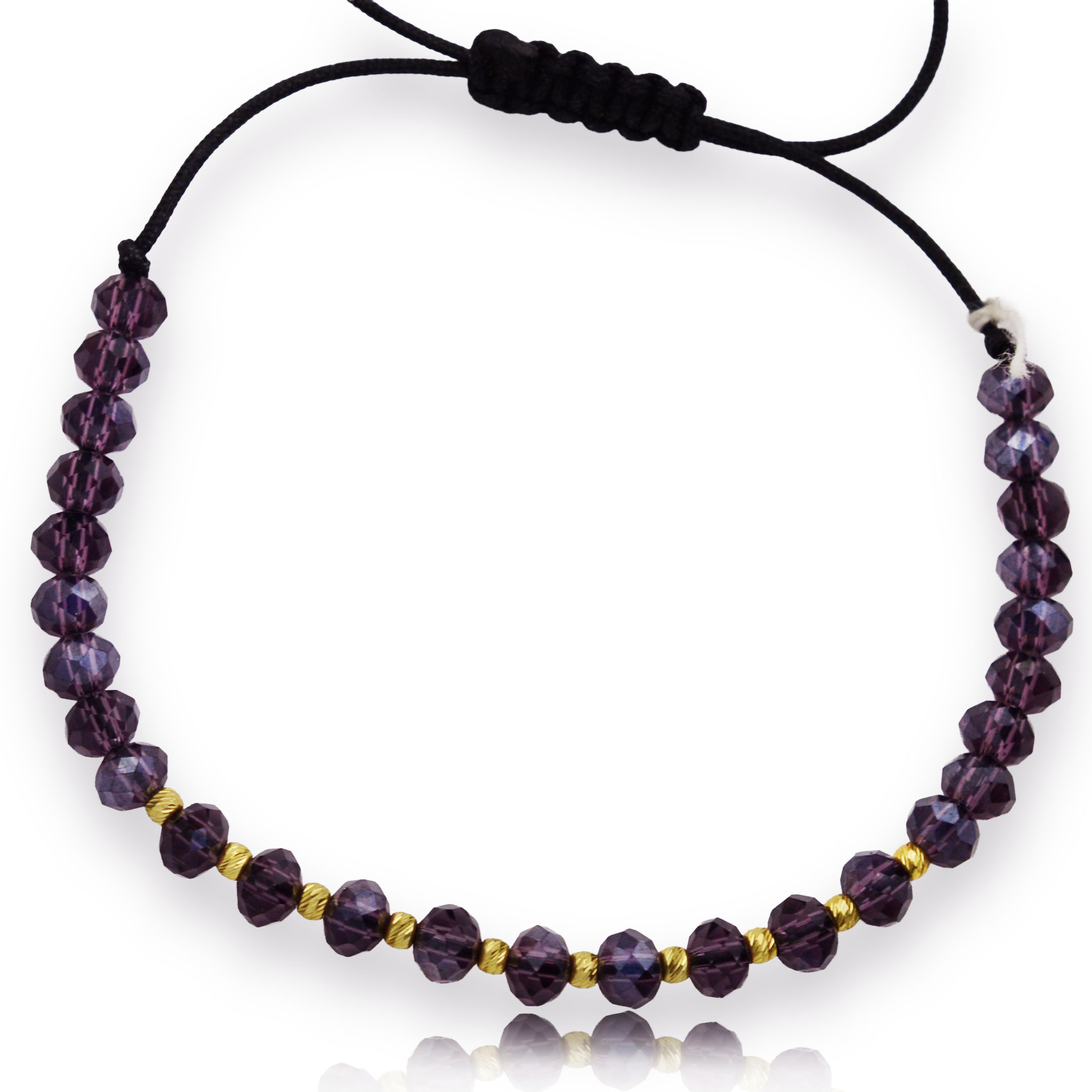 Злато на конец с аметист