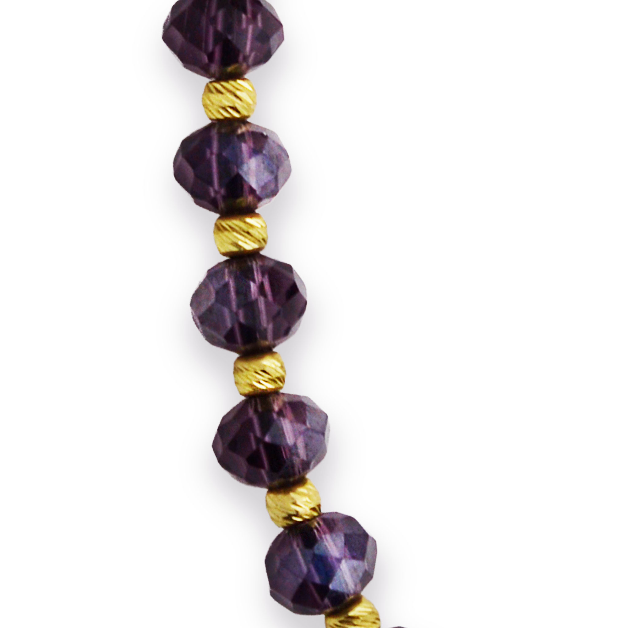 Злато на конец с аметист