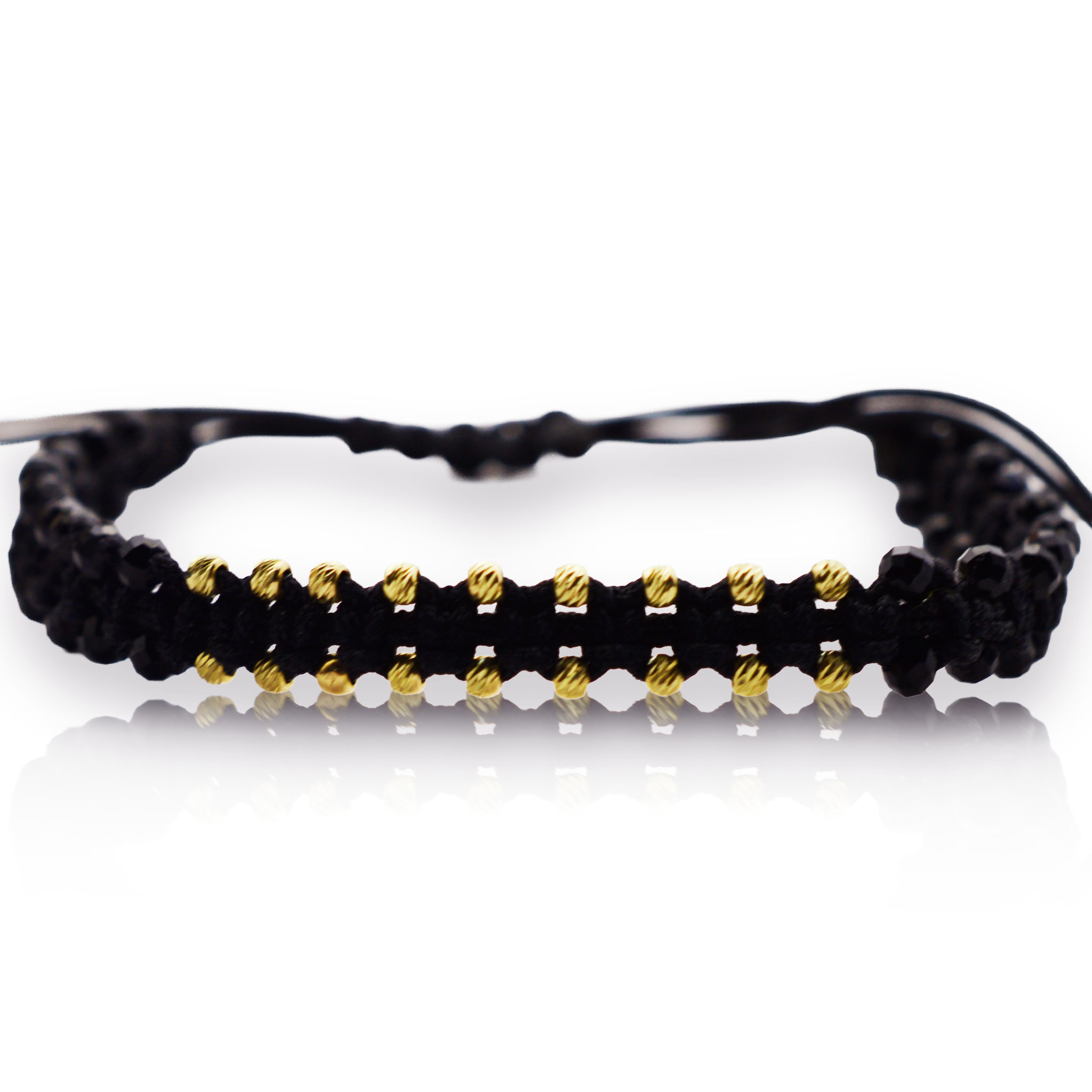 Злато на конец с оникс