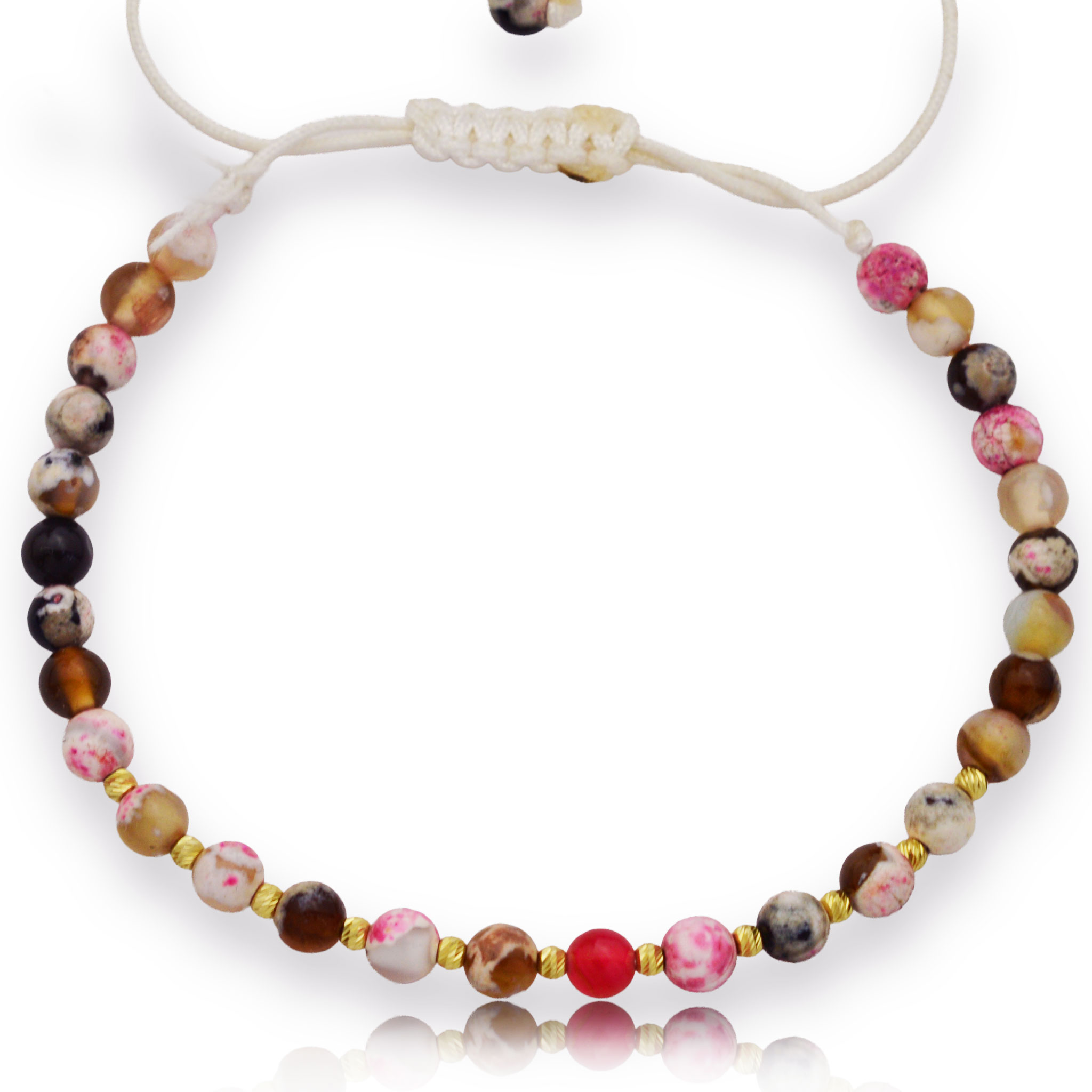 Злато на конец с яспис