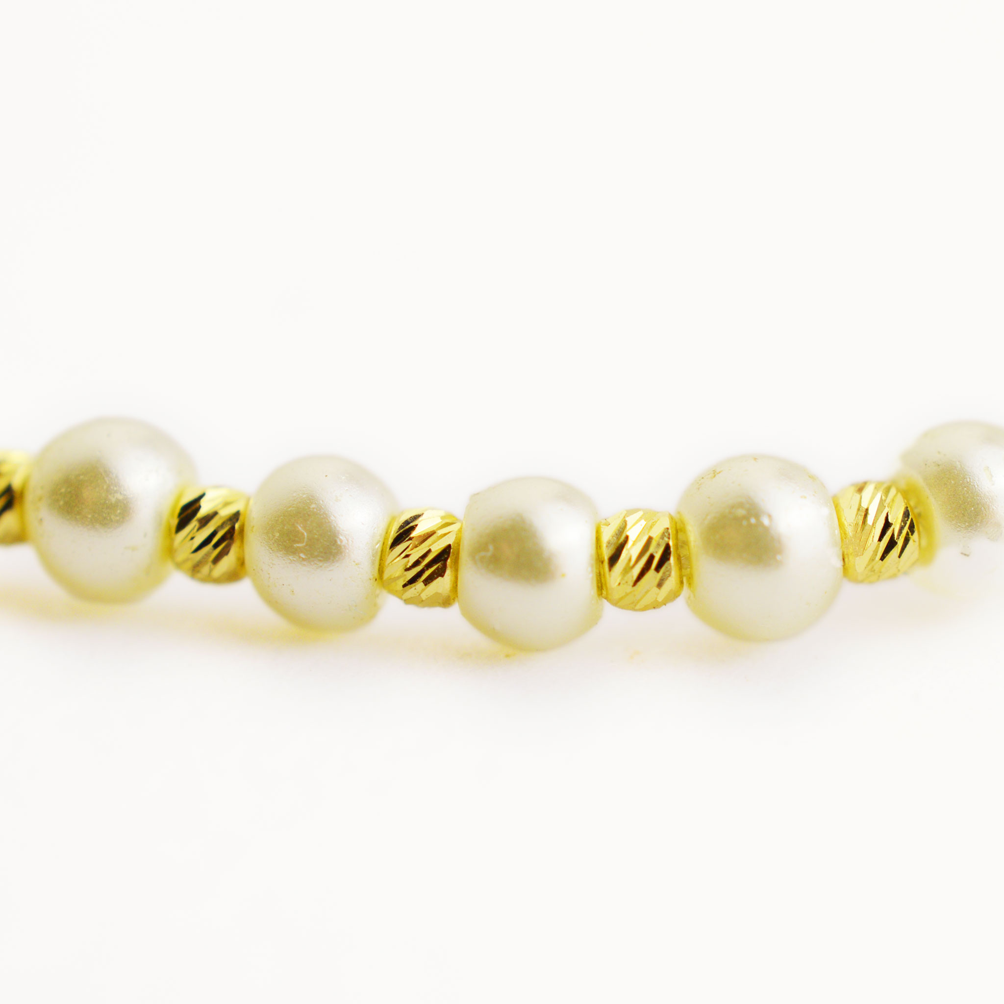 Злато на конец с перла (3mm)